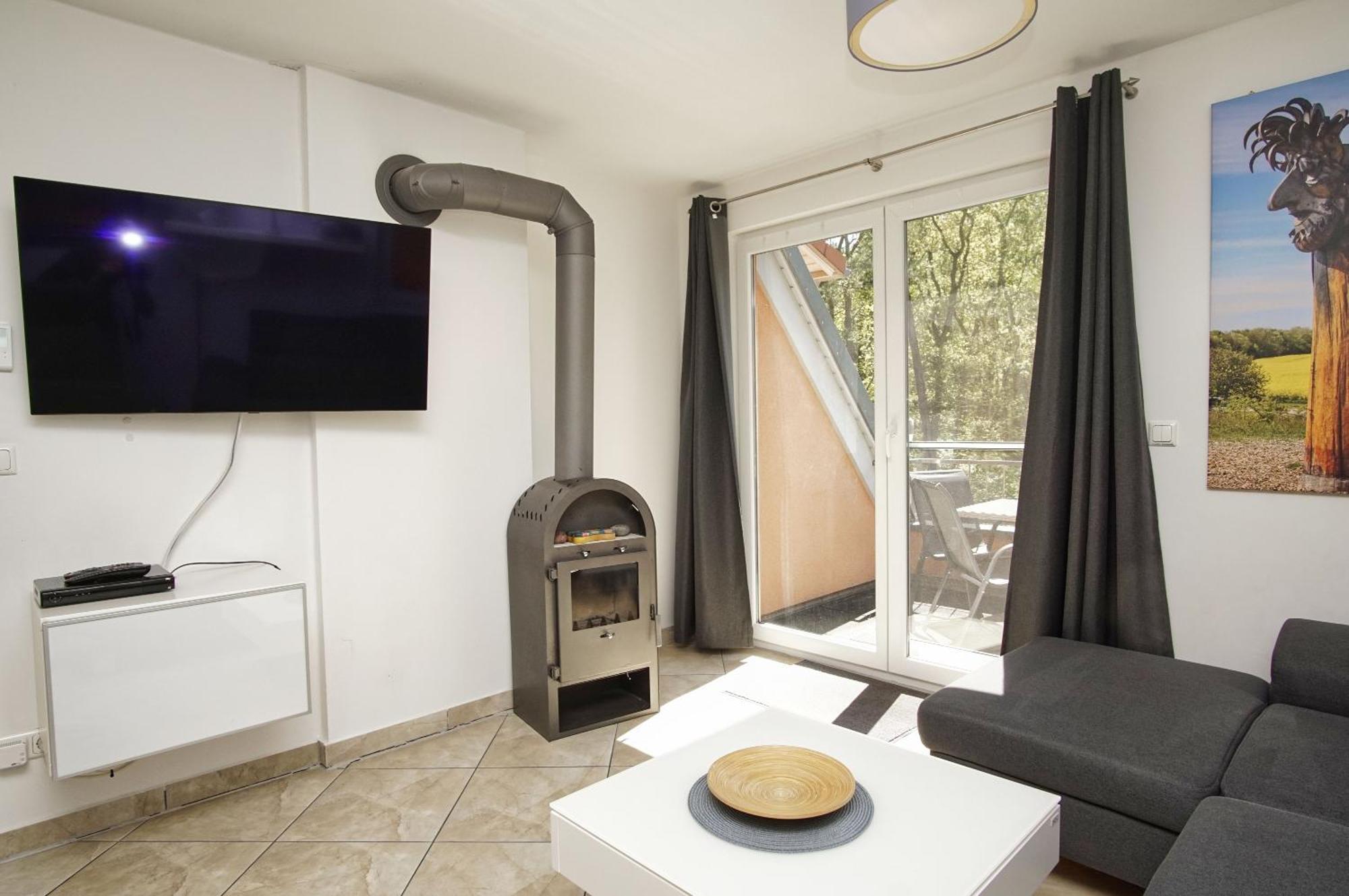 Moderne Fewo Nr 4 Mit Balkon, Sauna Im Haus, Garten - Ferienwohnungen Am Wald Klein Gelm Bagian luar foto